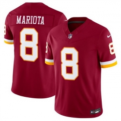 Men Washington Commanders  8 Marcus Mariota Burgundy 2026 F U S E  Vapor Limited Stitched Football Jersey