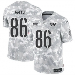 Men Washington Commanders 86 Zach Ertz 2024 F U S E Arctic Camo Salute To Service Limited Stitched Football Jersey