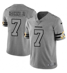 Nike Redskins 7 Dwayne Haskins Jr 2019 Gray Gridiron Gray Vapor Untouchable Limited Jersey