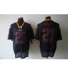 Nike Washington Redskins 21 Fred Taylor Black Elite Lights Out NFL Jersey