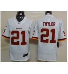 Nike nfl Washington Redskins #21 Fred Taylor White Jerseys(Limited)