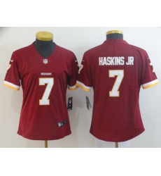 Nike Redskins 7 Dwayne Haskins Jr Burgundy Women Vapor Untouchable Limited Jersey