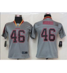 Nike Youth Washington Redskins #46 Alfred Morris grey jerseys[Elite lights out]