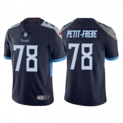 Men Tennessee Titans 78 Nicholas Petit Frere Navy Vapor Untouchable Stitched jersey