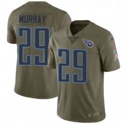 Mens Nike Tennessee Titans 29 DeMarco Murray Limited Olive 2017 Salute to Service NFL Jersey