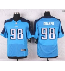 Mens Tennessee Titans #98 Brian Orakpo Light Blue Team Color NFL Nike Elite Jersey