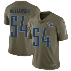 Nike Titans #54 Avery Williamson Olive Mens Stitched NFL Limited 2017 Salute to Service Jersey