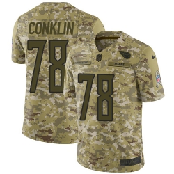 Nike Titans #78 Jack Conklin Camo Men Stitched NFL Limited 2018 Salute To Service Jersey