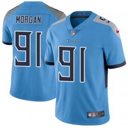 Nike Titans #91 Derrick Morgan Light Blue Team Color Mens Stitched NFL Vapor Untouchable Limited Jersey