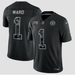 Youth Tennessee Titans  1 Cameron Ward Black 2026 Salute to Service Limited Stitched Football Jersey