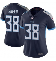 Women Tennessee Titans 38 L'Jarius Sneed Navy Vapor Stitched Football Jersey