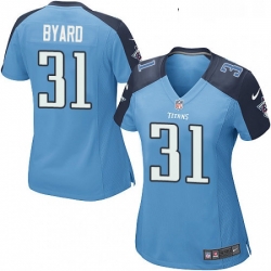 Womens Nike Tennessee Titans 31 Kevin Byard Game Light Blue Team Color NFL Jersey