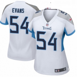 Womens Nike Tennessee Titans 54 Rashaan Evans Game White NFL Jersey