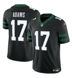 Men New York Jets 17 Davante Adams Black 2024 F U S E Vapor Untouchable Limited Stitched Jersey