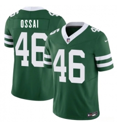 Men New York Jets  46 Joseph Ossai Green 2026 F U S E  Vapor Untouchable Limited Stitched Jersey
