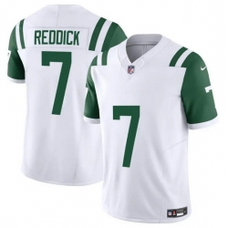 Men New York Jets 7 Haason Reddick White 2024 Classic Alternate Vapor F U S E Limited Stitched Football Jersey