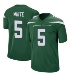 Men Nike New York Jets Mike White 5 Green Vapor Limited NFL Jersey