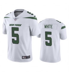 Men's New York Jets #5 Mike White White Vapor Untouchable Limited Stitched Jersey