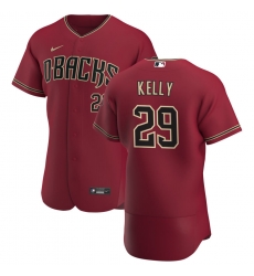 Men Arizona Diamondbacks 29 Merrill Kelly Men Nike Crimson Flex Base Alternate Team MLB Jersey