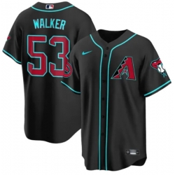 Men Arizona Diamondbacks 53 Christian Walker 2023 24 Black Cool Base Stitched Baseball Jersey