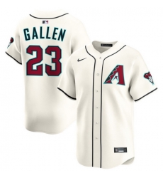 Men Arizona Diamondbacks Nike Home Limited Jersey Cream Gallen Zac 23