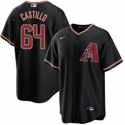 Men Diego Castillo Arizona Diamondbacks Alternate Black Jersey