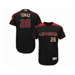 Mens Arizona Diamondbacks 26 Yasmany Tomas Black Alternate Authentic Collection Flex Base Baseball Jersey