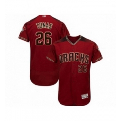 Mens Arizona Diamondbacks 26 Yasmany Tomas Red Alternate Authentic Collection Flex Base Baseball Jersey