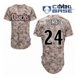 Mens Majestic Arizona Diamondbacks 24 Yasmany Tomas Replica Camo Cool Base MLB Jersey