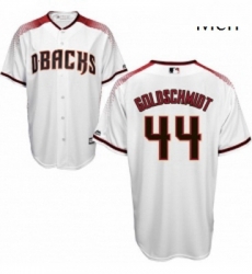 Mens Majestic Arizona Diamondbacks 44 Paul Goldschmidt Replica White Home Cool Base MLB Jersey