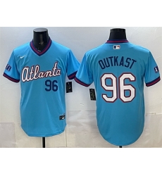 Men Atlanta Braves  96 OutKast Powder Blue 2026 City Connect Stadium Stitched Baseball Jersey