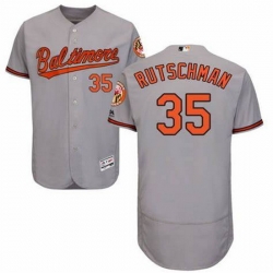 Men Baltimore Oriole #35 Adley Rutschman Gray Flex Base Stitched Baseball jersey