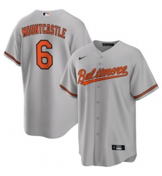 Men Baltimore Orioles 6 Ryan Mountcastle Grey Cool Base Stitched Jersey