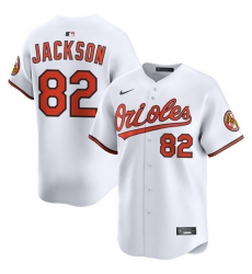 Men Baltimore Orioles Nike Home Limited Jersey White Jackson Jeremiah 82