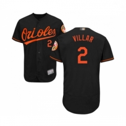 Mens Baltimore Orioles 2 Jonathan Villar Black Alternate Flex Base Authentic Collection Baseball Jersey