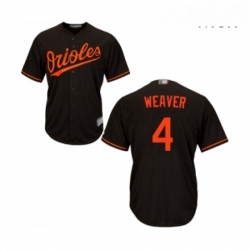 Mens Baltimore Orioles 4 Earl Weaver Replica Black Alternate Cool Base Baseball Jersey 