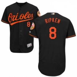 Mens Majestic Baltimore Orioles 8 Cal Ripken Black Alternate Flex Base Authentic Collection MLB Jersey