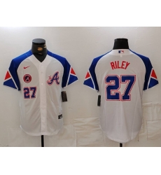 MLB Braves 27 Riley White City Connect Cool Base Men Jersey 9