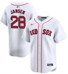 Men Boston Red Sox 28 Danny Jansen White 2024 Home Limited Stitched Baseball Jersey