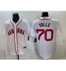 Men Boston Red Sox 70 Payton Tolle White Cool Base Stitched Baseball Jersey Men Boston Red Sox 70 Payton Tolle White Cool Base Stitched Baseball Jersey