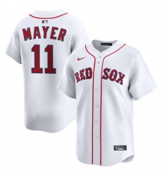 Men Boston Red Sox Nike Home Limited Jersey White Mayer Marcelo 11