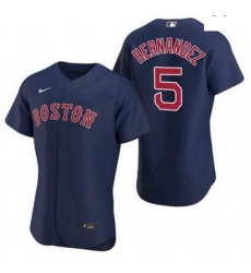 Men Men Boston Red Sox 5 Enrique Hernandez Navy Flexbase Jersey