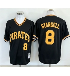 Men Pittsburgh Pirates 8 Willie Stargell Black Stitched Jersey Men Pittsburgh Pirates 8 Willie Stargell Black Stitched Jersey