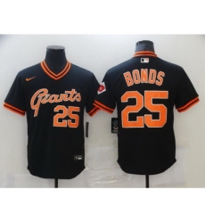 Men San Francisco New York Giants 25 Larry Bonds Black Game 2021 Nike MLB Jersey