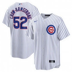 Men Chicago Cubs 52 Pete Crow Armstrong White 2024 Cool Base Stitched Baseball Jersey