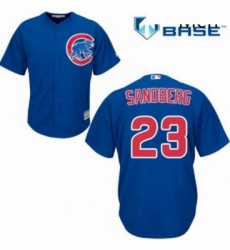 Mens Majestic Chicago Cubs 23 Ryne Sandberg Replica Royal Blue Alternate Cool Base MLB Jersey