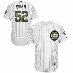 Mens Majestic Chicago Cubs 52 Justin Grimm Authentic White 2016 Memorial Day Fashion Flex Base MLB Jersey