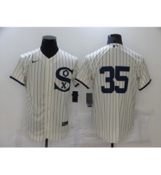 Men Chicago White Sox 35 Frank Thomas Cream Elite 2021 Field of Dreams Jersey