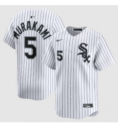 Men Chicago White Sox 5 Munetaka Murakami Nike White Home Limited Jerseys Men Chicago White Sox 5 Munetaka Murakami Nike White Home Limited Jerseys
