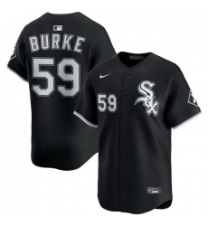 Men Chicago White Sox Nike Black Alternate Limited Jersey Burke Sean 59